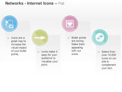 Network ethernet cable transfer ppt icons graphics