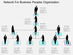 Network for business peoples organization flat powerpoint design