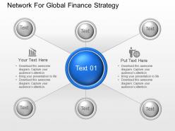 Network for global finance strategy powerpoint template slide