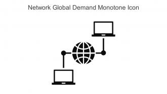 Network Global Demand Monotone Icon In Powerpoint Pptx Png And Editable Eps Format