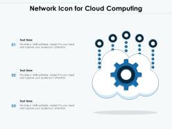 Network icon for cloud computing