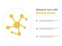 Network icon with multiple nodes