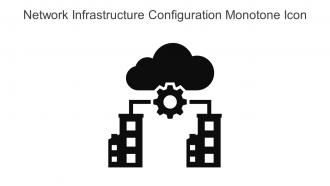 Network Infrastructure Configuration Monotone Icon In Powerpoint Pptx Png And Editable Eps Format