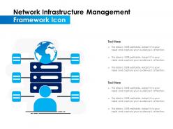 Network infrastructure management framework icon