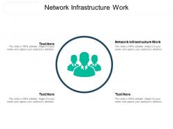 Network infrastructure work ppt powerpoint presentation visual aids slides cpb