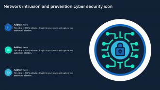 Network Intrusion And Prevention Cyber Security Icon