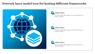 Network Layer Model Icon For Hosting Different Frameworks