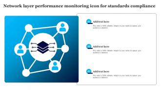 Network Layer Performance Monitoring Icon For Standards Compliance