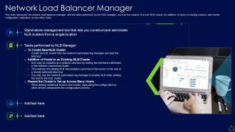 Network load balancer it balancer manager