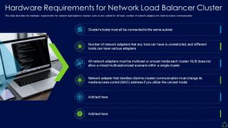 Network load balancer it hardware requirements for network load balancer cluster