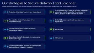 Network load balancer it our strategies to secure network load balancer