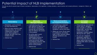 Network load balancer it potential impact of nlb implementation