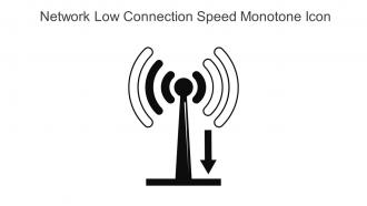 Network Low Connection Speed Monotone Icon In Powerpoint Pptx Png And Editable Eps Format