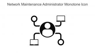 Network Maintenance Administrator Monotone Icon In Powerpoint Pptx Png And Editable Eps Format