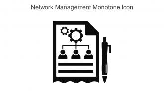 Network Management Monotone Icon In Powerpoint Pptx Png And Editable Eps Format