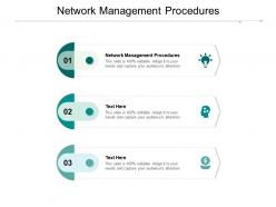 Network management procedures ppt powerpoint presentation gallery objects cpb