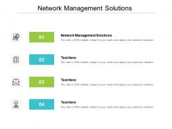 Network management solutions ppt powerpoint presentation model graphics cpb