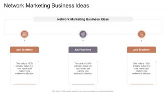 Network Marketing Business Ideas In Powerpoint And Google Slides Cpb