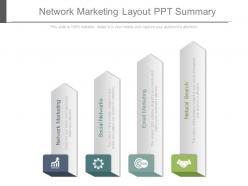 Network marketing layout ppt summary