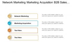 Network marketing marketing acquisition b2b sales lead generation cpb