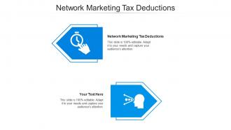 Network marketing tax deductions ppt powerpoint presentation inspiration pictures cpb