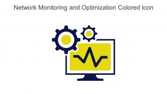 Network Monitoring And Optimization Colored Icon In Powerpoint Pptx Png And Editable Eps Format