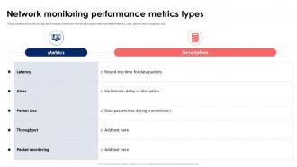 Network Monitoring Performance Metrics Types