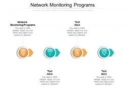Network monitoring programs ppt powerpoint presentation styles deck cpb