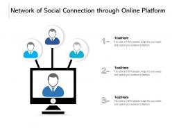 Network of social connection through online platform