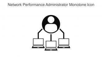 Network Performance Administrator Monotone Icon In Powerpoint Pptx Png And Editable Eps Format