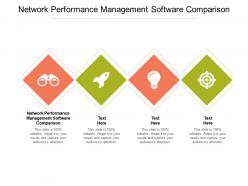 Network performance management software comparison powerpoint presentation display cpb