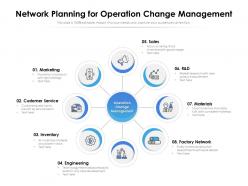 Network planning for operation change management