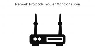 Network Protocols Router Monotone Icon In Powerpoint Pptx Png And Editable Eps Format