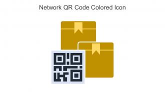 Network QR Code Colored Icon In Powerpoint Pptx Png And Editable Eps Format