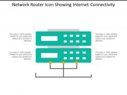 Network router icon showing internet connectivity