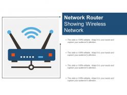 Network Router Showing Wireless Network