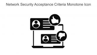 Network Security Acceptance Criteria Monotone Icon In Powerpoint Pptx Png And Editable Eps Format