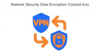 Network Security Data Encryption Colored Icon In Powerpoint Pptx Png And Editable Eps Format