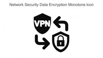 Network Security Data Encryption Monotone Icon In Powerpoint Pptx Png And Editable Eps Format