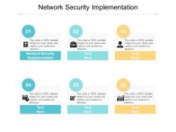 Network security implementation ppt powerpoint presentation icon deck cpb