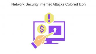 Network Security Internet Attacks Colored Icon In Powerpoint Pptx Png And Editable Eps Format