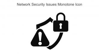 Network Security Issues Monotone Icon In Powerpoint Pptx Png And Editable Eps Format