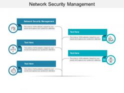 Network security management ppt powerpoint presentation show graphics tutorials cpb