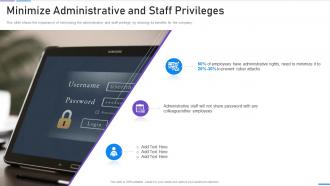 Network Security Minimize Administrative And Staff Privileges