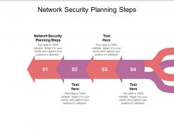 Network security planning steps ppt powerpoint presentation infographic template brochure cpb