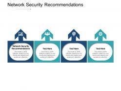 Network security recommendations ppt powerpoint presentation show icons cpb