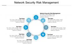 Network security risk management ppt powerpoint presentation layouts slideshow cpb