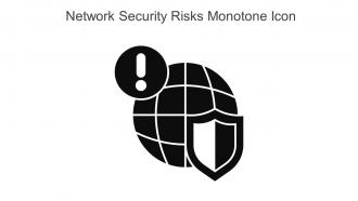 Network Security Risks Monotone Icon In Powerpoint Pptx Png And Editable Eps Format