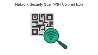 Network Security Scan WIFI Colored Icon In Powerpoint Pptx Png And Editable Eps Format