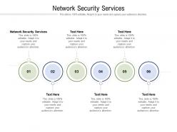 Network security services ppt powerpoint presentation professional themes cpb